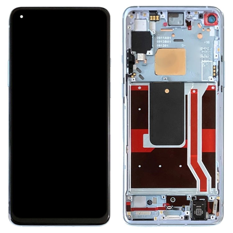 For OnePlus 8T (5G) KB2001 KB2000 KB2003 Digitizer Full Assembly With Frame OEM LCD Screen (Blue)
