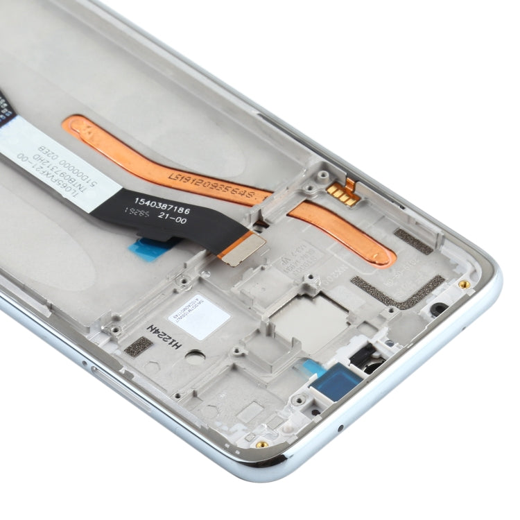 TFT LCD Screen for Xiaomi Redmi Note 8 Pro Single SIM Digitizer Full Assembly with Frame(Silver)