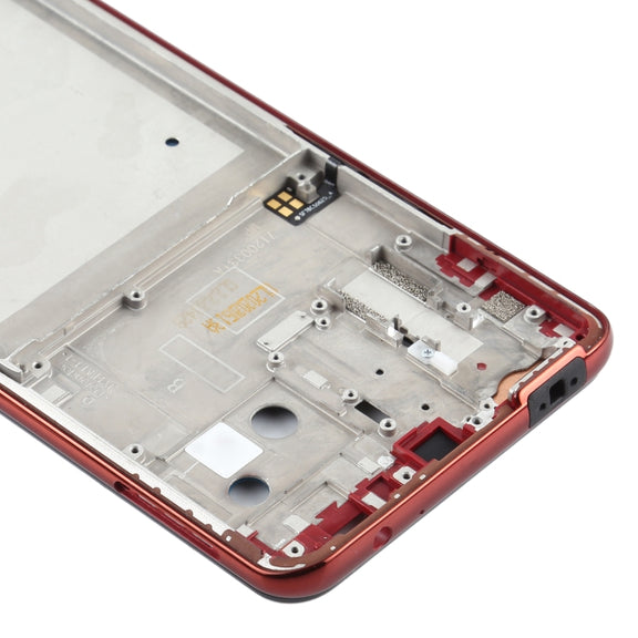 Front Housing LCD Frame Bezel Plate for Motorola One Hyper XT2027 XT2027-1 (Orange)