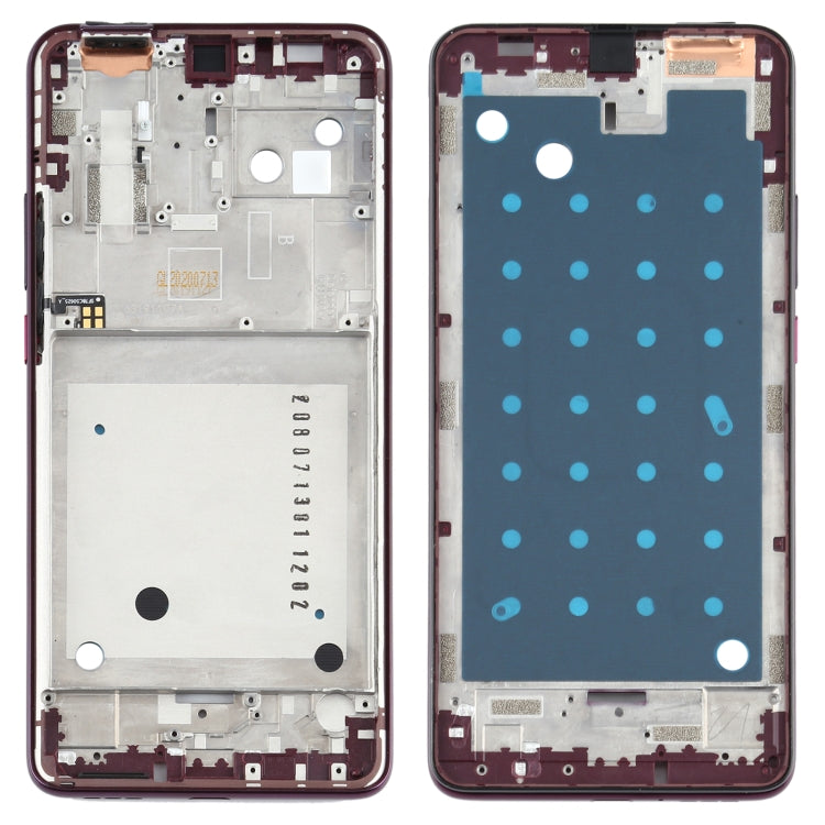 Front Housing LCD Frame Bezel Plate for Motorola One Hyper XT2027 XT2027-1 (Purple)