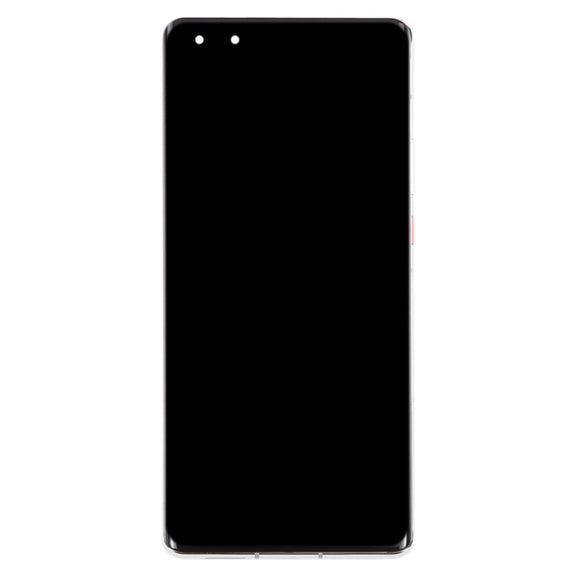 Original LCD Screen for Huawei Mate 40 Pro Digitizer Full Assembly with Frame(Silver)