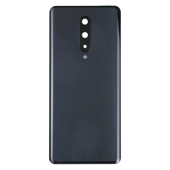 For OnePlus 8 Battery Back Cover with Camera Lens Cover (Black)