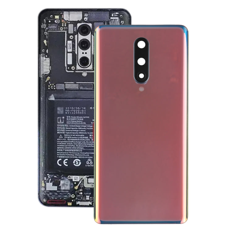 For OnePlus 8 Battery Back Cover with Camera Lens Cover (Silver)