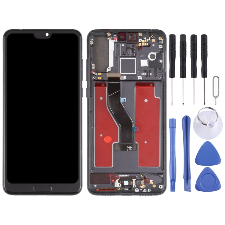 Original OLED LCD Screen for Huawei P20 Pro Digitizer Full Assembly with Frame(Black)