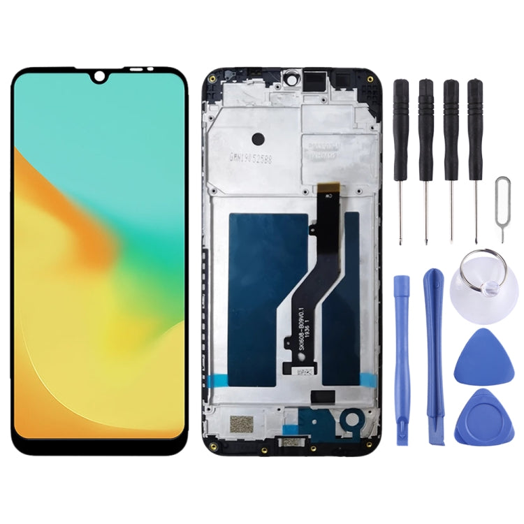 OEM LCD Screen for ZTE Blade A7 2019 2019RU  Digitizer Full Assembly with Frame���Black)