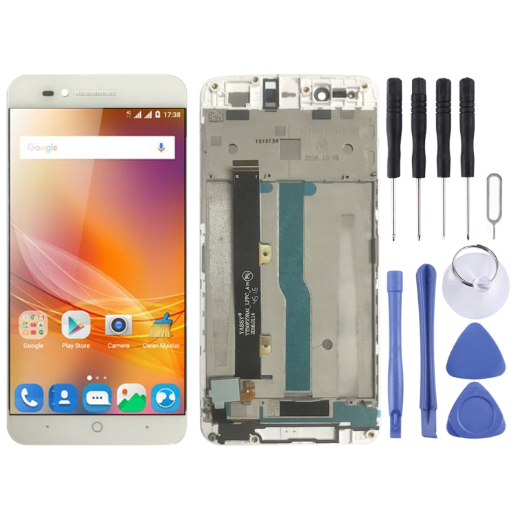 OEM LCD Screen for ZTE Blade A610 / A610C / A612  Digitizer Full Assembly with Frame���White)