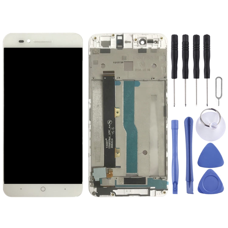 OEM LCD Screen for ZTE Blade A610 / A610C / A612  Digitizer Full Assembly with Frame���White)