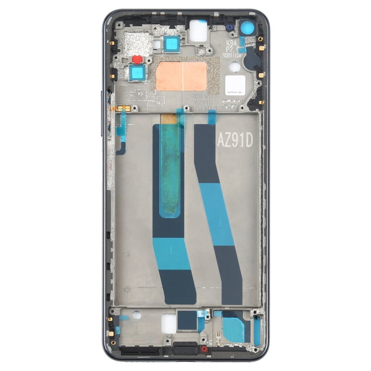 Original Front Housing LCD Frame Bezel Plate for Xiaomi Mi 11 Lite 5G / Mi 11 Youth/11 Lite 5G NE(Black)