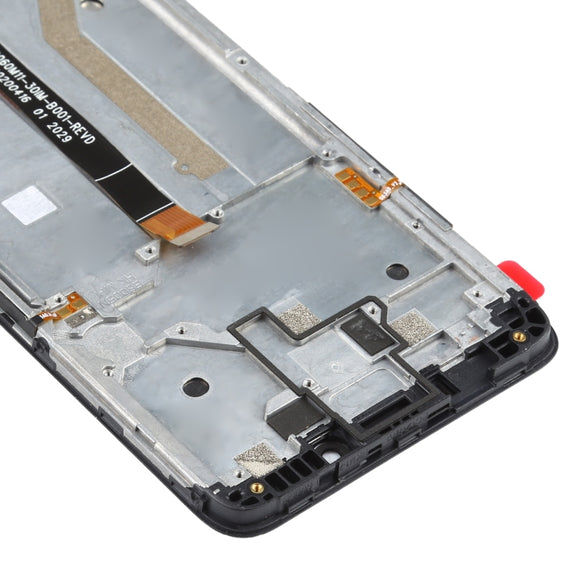 LCD Screen and Digitizer Full Assembly with Frame for Nokia C3(Black)
