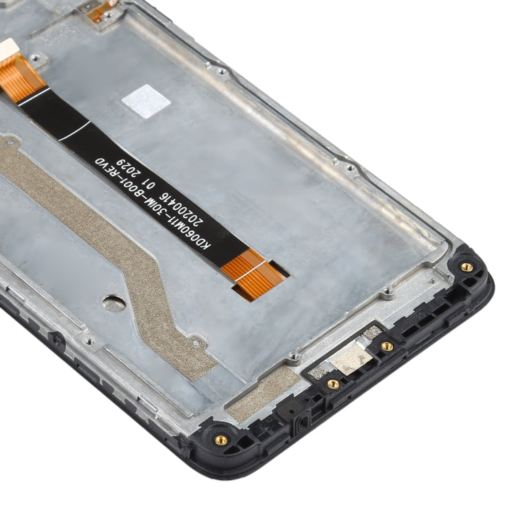 LCD Screen and Digitizer Full Assembly with Frame for Nokia C3(Black)