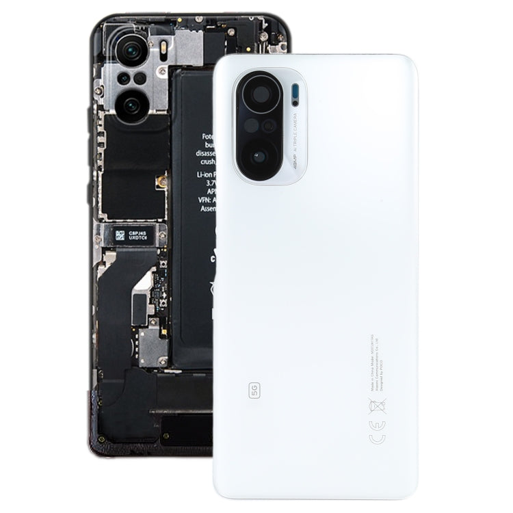 Original Battery Back Cover for Xiaomi Poco F3 M2012K11AG(White)