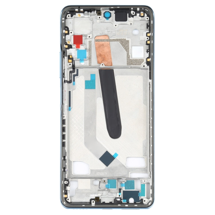 Original Front Housing LCD Frame Bezel Plate for Xiaomi Poco F3 M2012K11AG (Blue)
