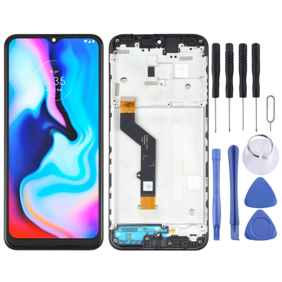 TFT LCD Screen for Motorola Moto E7 Plus XT2081-1 Digitizer Full Assembly with Frame (Black)
