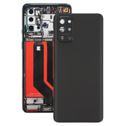 For OnePlus 9R Battery Back Cover With Camera Lens (Frosted Black)