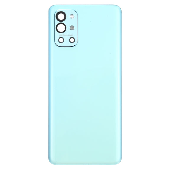 For OnePlus 9R Battery Back Cover With Camera Lens (Blue)