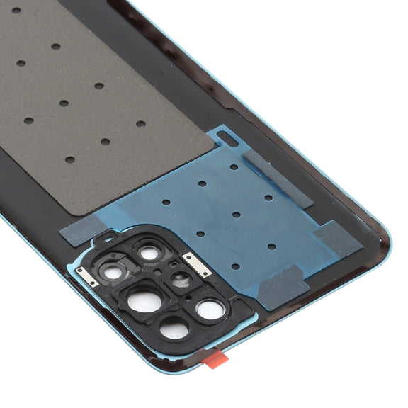 For OnePlus 9R Battery Back Cover With Camera Lens (Blue)