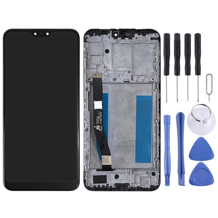OEM LCD Screen for Asus Zenfone Max Plus (M2) ZB634KL A001D Digitizer Full Assembly with Frame���Black)