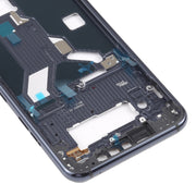 Front Housing LCD Frame Bezel Plate for LG G8s ThinQ LMG810 LM-G810 LMG810EAW (Black)