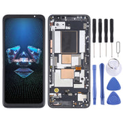 Original OLED LCD Screen for Asus ROG Phone 5 ZS673KS Digitizer Full Assembly with Frame���Black)