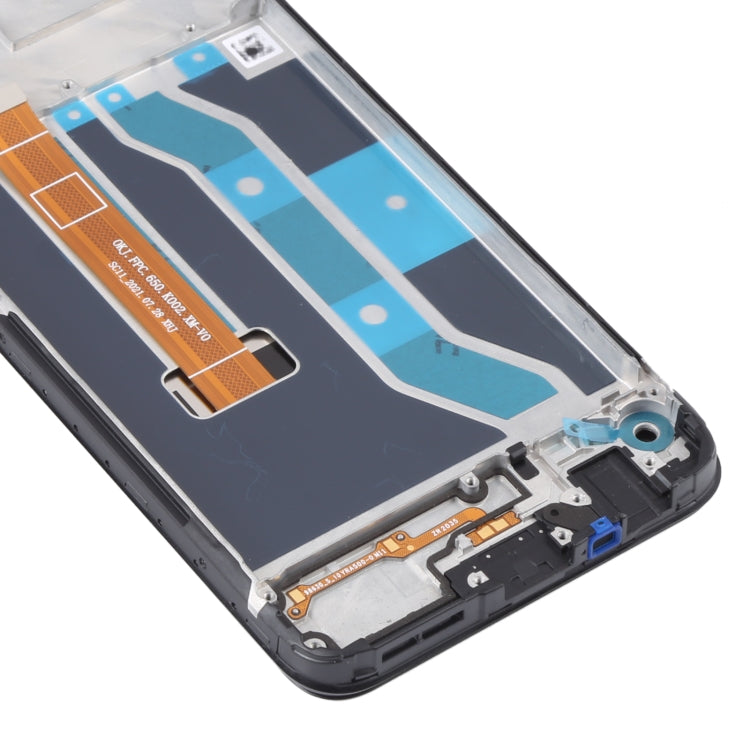 Original LCD Screen and Digitizer Full Assembly With Frame for OPPO Realme C15 RMX2180(Standard Version MTK)