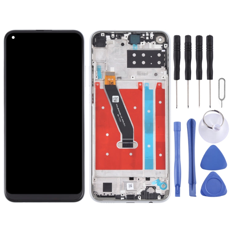 OEM LCD Screen for Honor Play 4T Digitizer Full Assembly With Frame(Silver)