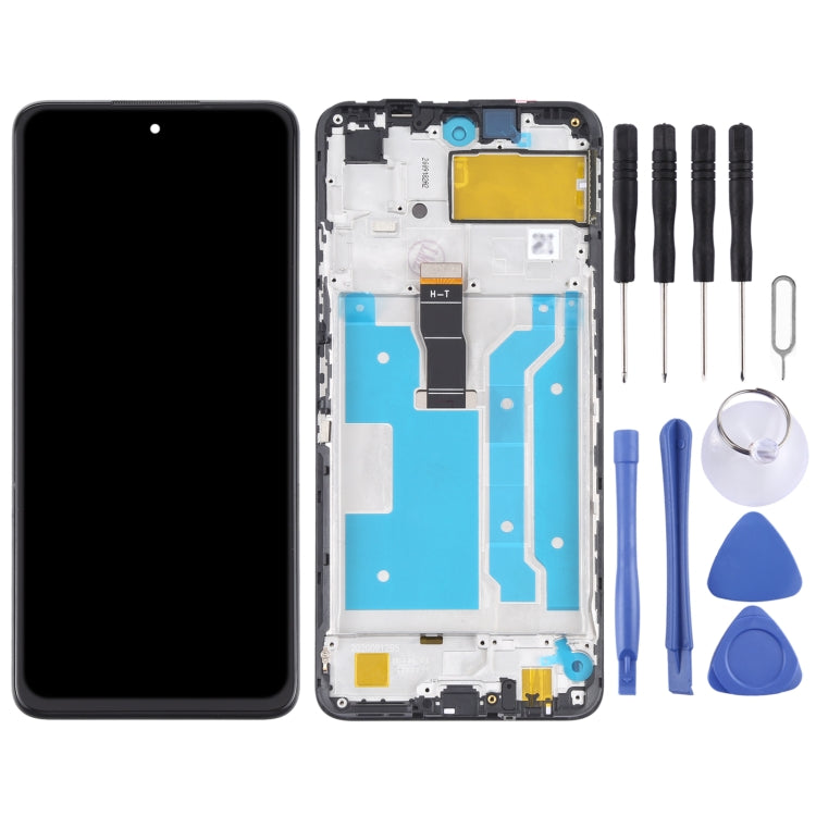 OEM LCD Screen for Huawei Y7a Digitizer Full Assembly With Frame(Black)