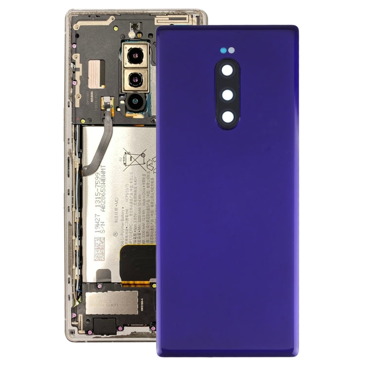 Battery Back Cover for Sony Xperia 1 / Xperia XZ4(Purple)