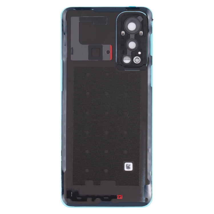 For OnePlus Nord 2 Battery Back Cover with Camera Lens Cover (Blue)