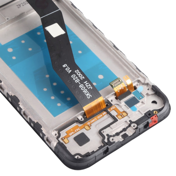 TFT LCD Screen for Motorola Moto E6S XT2053 XT2053-2 Digitizer Full Assembly with Frame (Black)