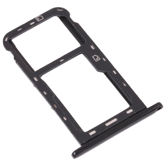 SIM Card Tray + Micro SD Card Tray for ZTE Blade A7 2019 (Black)