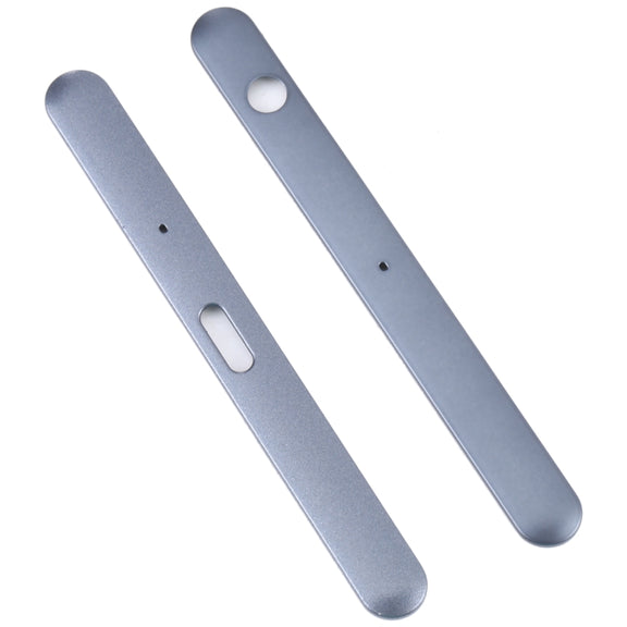 1 Pair Upper and Lower Part Sidebar For Sony Xperia XZ1(Blue)
