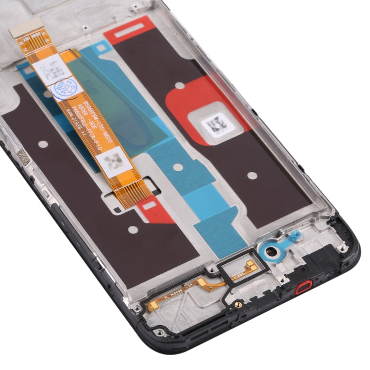 LCD Screen and Digitizer Full Assembly with Frame for OPPO Realme 8i RMX3151(Black)
