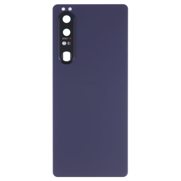 Original Battery Back Cover with Camera Lens for Sony Xperia 1 III(Purple)