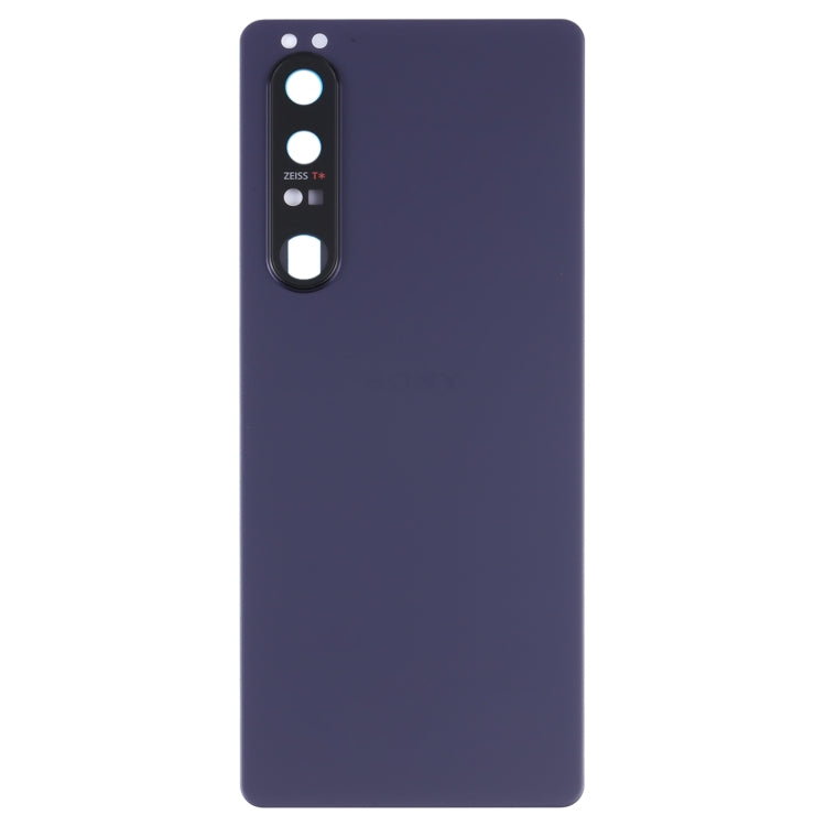 Original Battery Back Cover with Camera Lens for Sony Xperia 1 III(Purple)