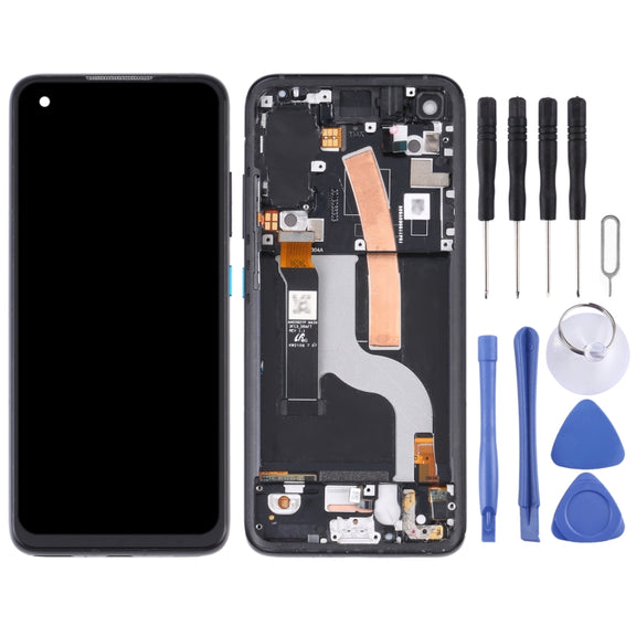 Original AMOLED LCD Screen for Asus Zenfone 8 ZS590KS Digitizer Full Assembly with Frame���Black)