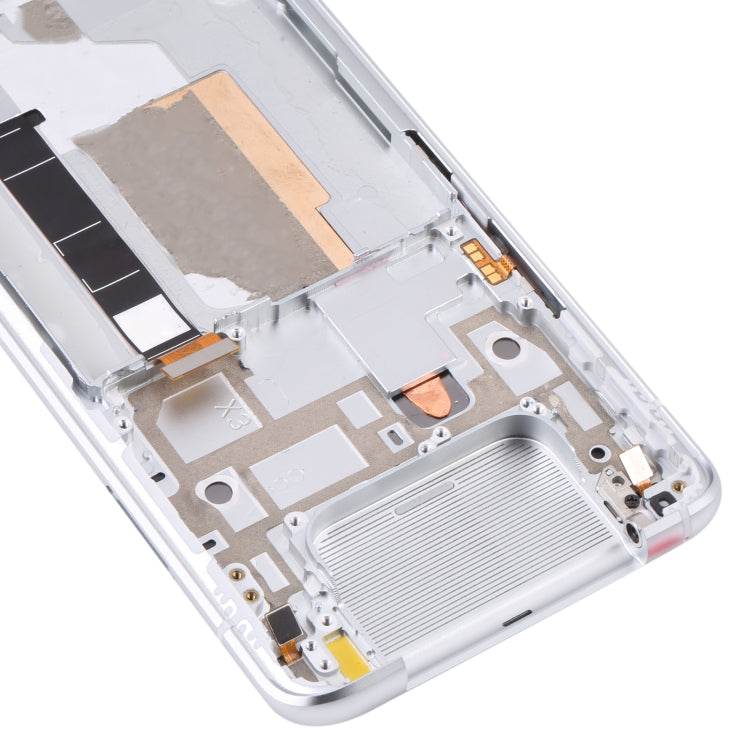 Original LCD Screen for Asus Zenfone 8 Flip ZS672KS Digitizer Full Assembly with Frame���Silver)