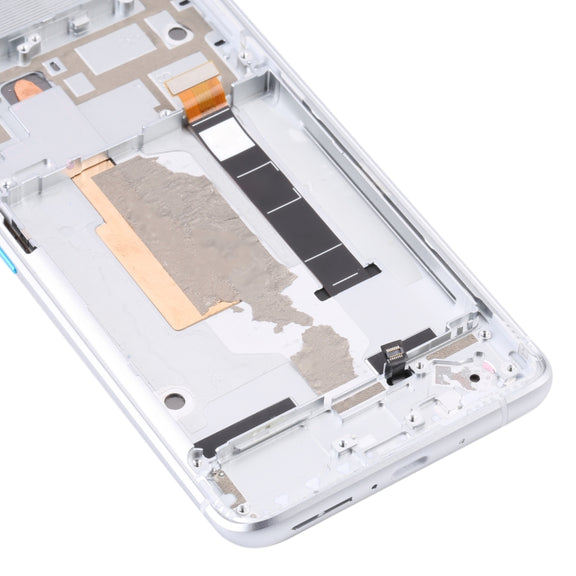 Original LCD Screen for Asus Zenfone 8 Flip ZS672KS Digitizer Full Assembly with Frame���Silver)