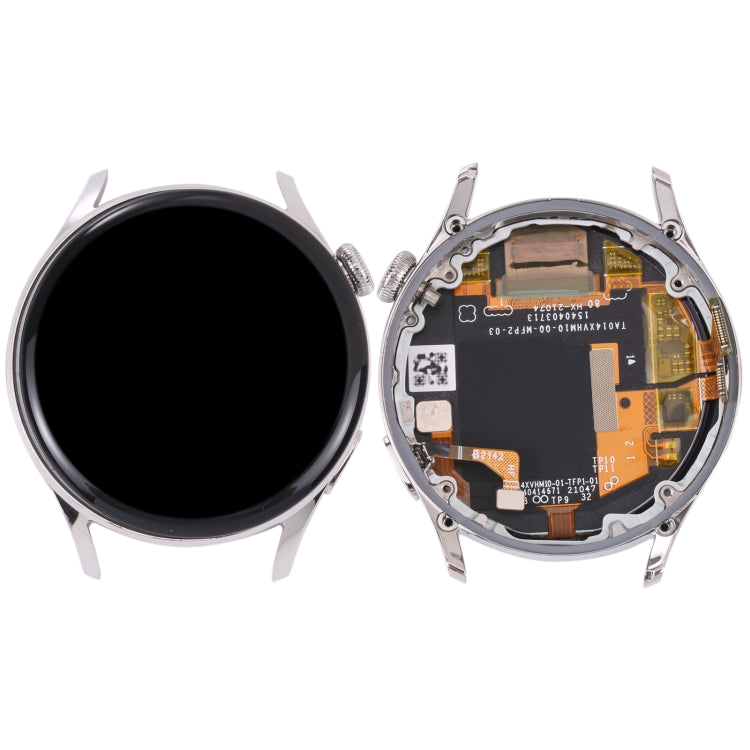 Original LCD Screen and Digitizer Full Assembly With Frame for Huawei Watch 3(Silver)