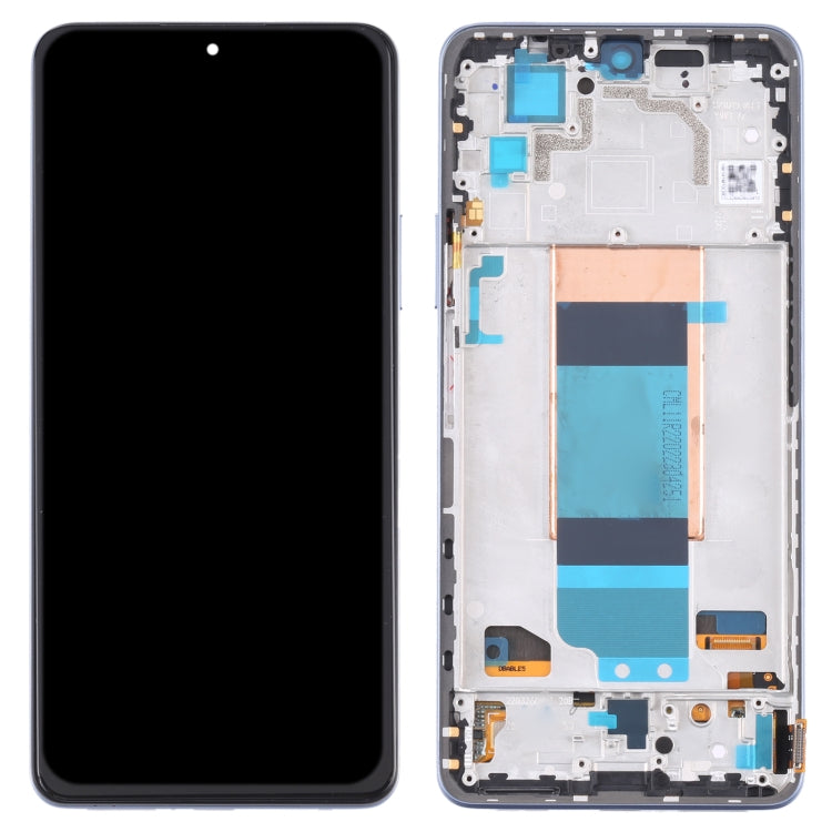 Original LCD Screen for Xiaomi Redmi K40S Digitizer Full Assembly with Frame(Blue)