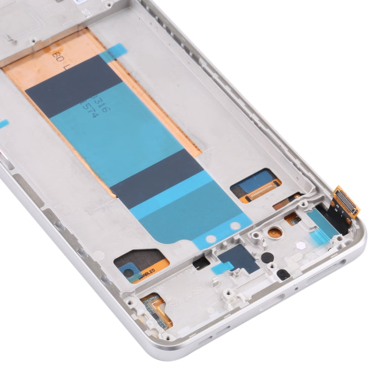 Original LCD Screen for Xiaomi Redmi K40S Digitizer Full Assembly with Frame(Silver)