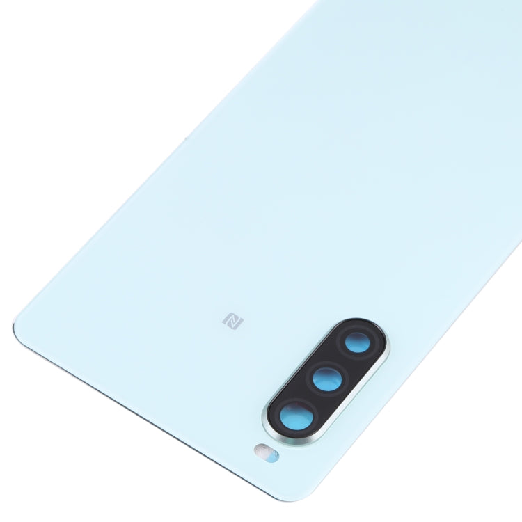 Original Battery Back Cover with Fingerprint for Sony Xperia 10 II(Green)