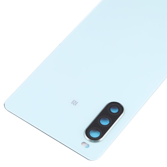 Original Battery Back Cover with Fingerprint for Sony Xperia 10 II(Green)