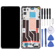 Original LCD Screen For OPPO Reno5 Pro 5G Digitizer Full Assembly with Frame(Silver)