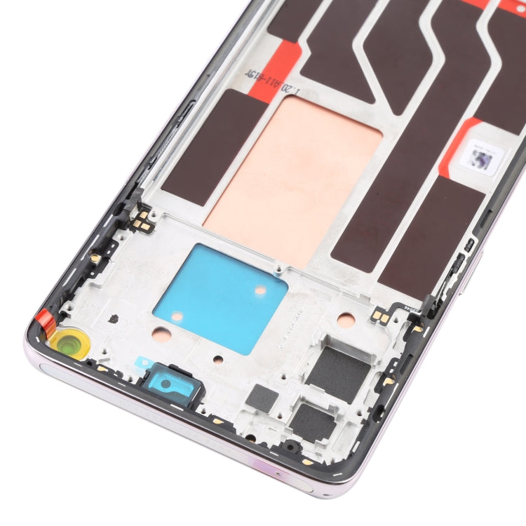 Original LCD Screen For OPPO Reno5 Pro 5G Digitizer Full Assembly with Frame(Silver)