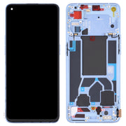Original LCD Screen For OPPO Reno7 5G China PFJM10 Digitizer Full Assembly with Frame (Blue)