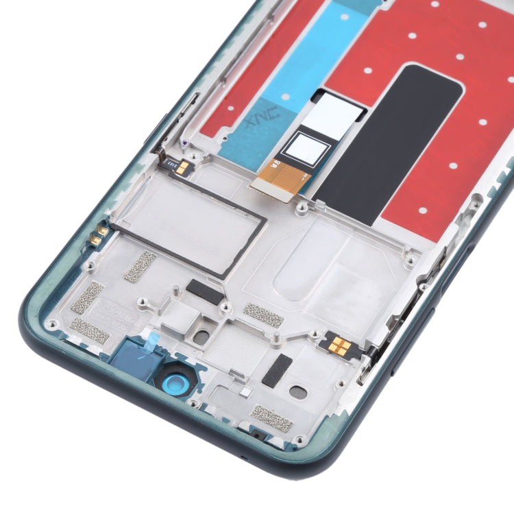 TFT LCD Screen for Nokia X10 TA-1350 TA-1332 Digitizer Full Assembly with Frame (Green)