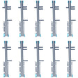 10 PCS Original Front Housing Adhesive for Sony Xperia 5 III - Adhesive Sticker by PMC TechLife | Online Shopping South Africa | PMC TechLife
