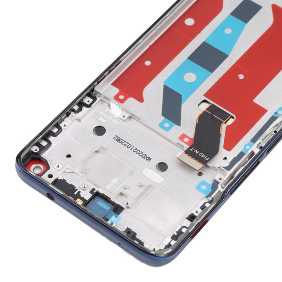 Original LCD Screen for Honor X20 Digitizer Full Assembly with Frame(Blue)