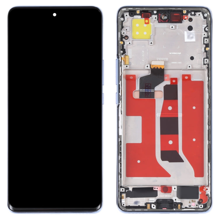 Original OLED LCD Screen for Huawei Nova 9 Digitizer Full Assembly with Frame(Blue)