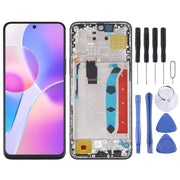Original LCD Screen for Honor X30i Digitizer Full Assembly with Frame(Black)